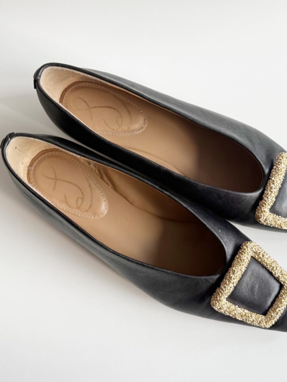 Sam Edelman Janina Pointed Black Toe Flats Size 7 - Picture 2 of 7